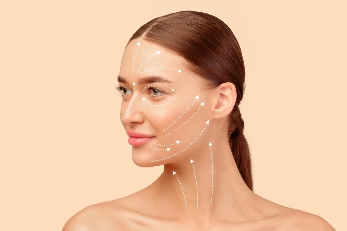 illustrating how PDO Threads help tighten skin and improve facial contours for younger-looking skin.